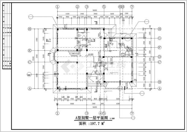 【重庆】莫队A型独立别墅建筑设计施工图纸-图二