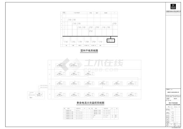 三圣乡派出所-强电系统图CAD-图一