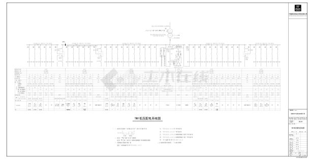 三圣乡派出所-强电系统图CAD-图二