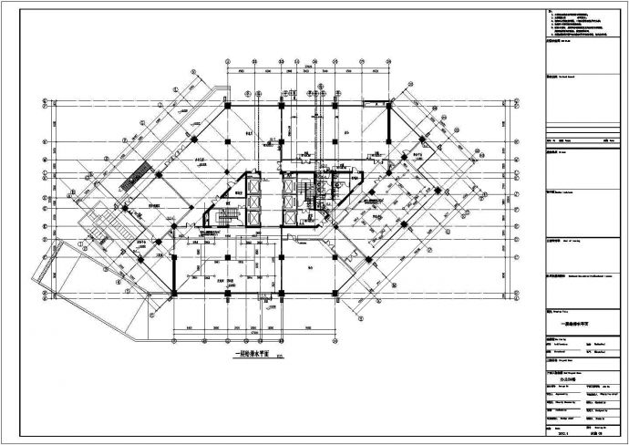 高档酒店给排水系统规划CAD参考图_图1
