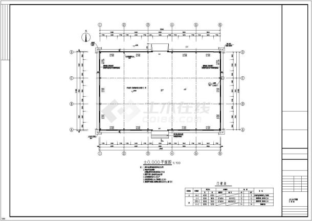 钢结构厂房建筑、结构全套图-图二