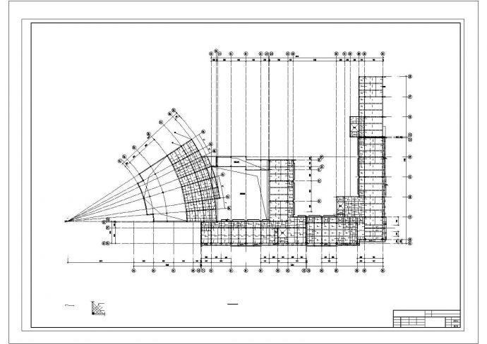 惠东某学校小学部结构施工设计CAD布置图_图1
