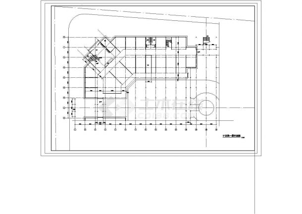 大型娱乐中心CAD综合楼设计图纸-图一
