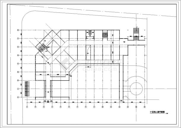 大型娱乐中心CAD综合楼设计图纸-图二