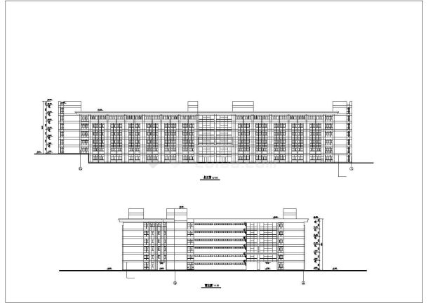 某地大学教学楼全套建筑设计施工图-图二