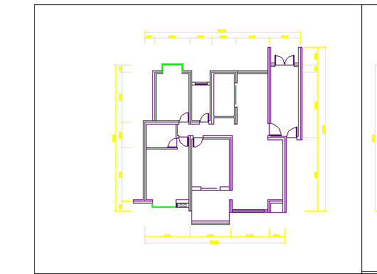 某地区三室两厅装饰装修设计施工图纸_图1