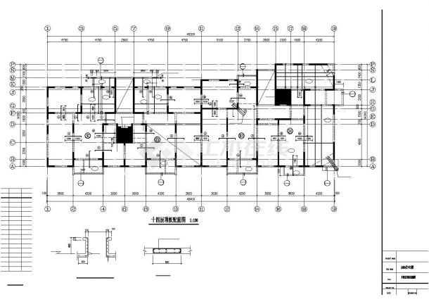某14层剪力墙住宅结构CAD布置图-图一