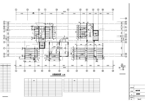 某14层剪力墙住宅结构CAD布置图-图二