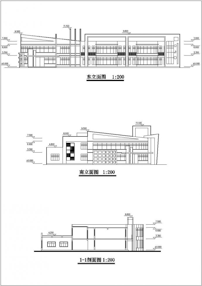 某地幼儿园建筑设计施工图（共4张）_图1