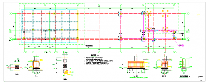 某工业区大门结构设计图_图1