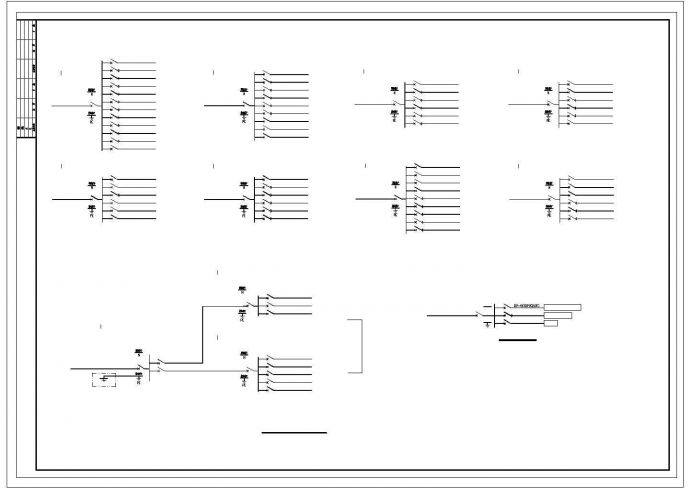 完整某工厂电气设计cad施工图纸_图1