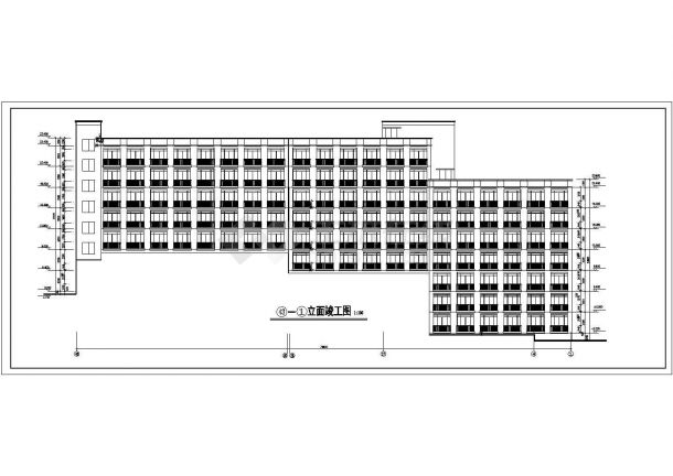 【芜湖市】学生公寓建筑施工全套图纸-图一