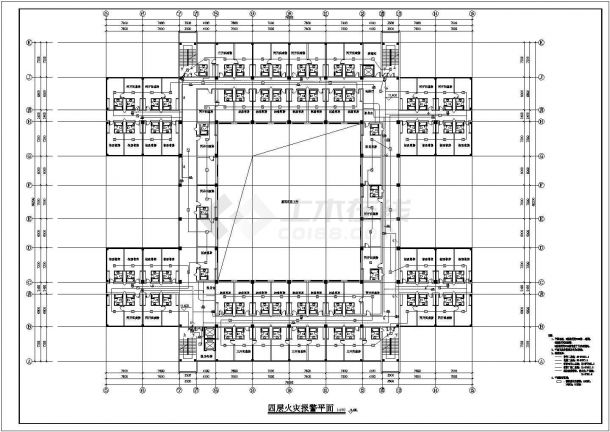 【扬州市】某服务中心电气消防设计图-图二