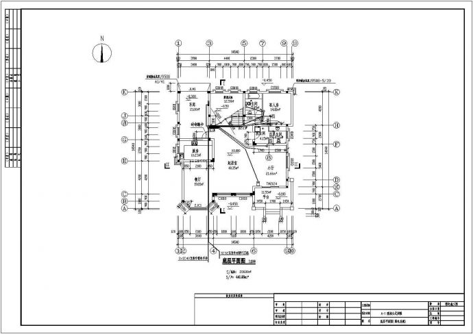 小高层豪华别墅电气系统设计CAD布置图_图1