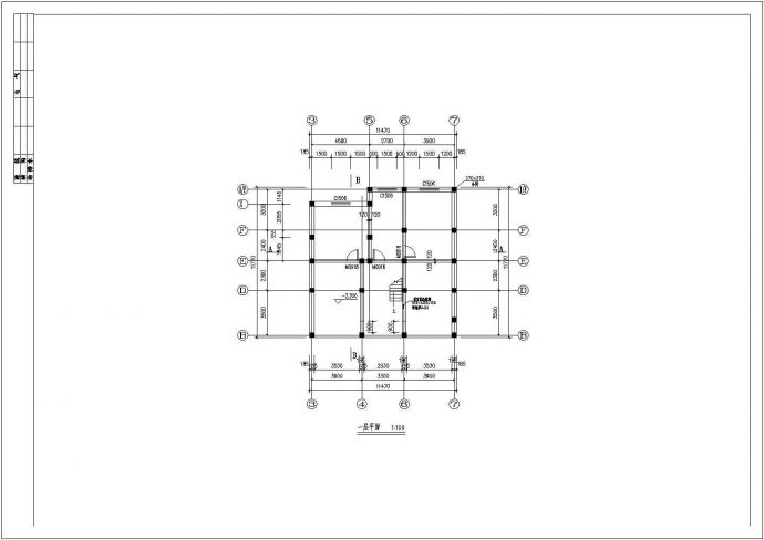农村别墅CAD建筑施工图纸_图1