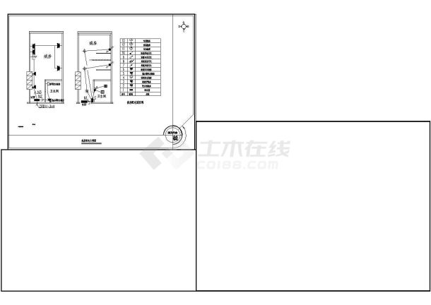 某医院照明布置图（包含病房配电图例）-图一