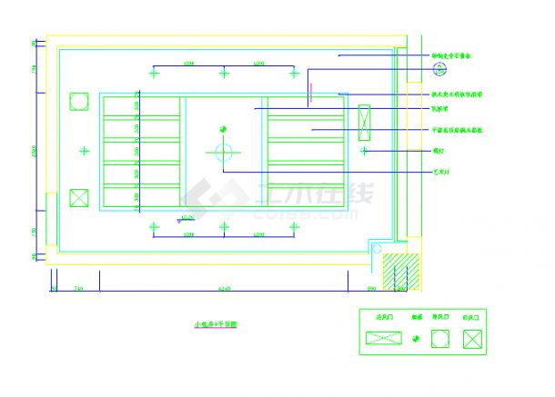 餐厅小包房装饰设计施工图（共4张图）-图一
