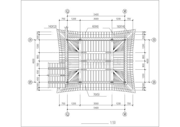 三套中国仿古建筑设计施工CAD图(非常完整)-图一