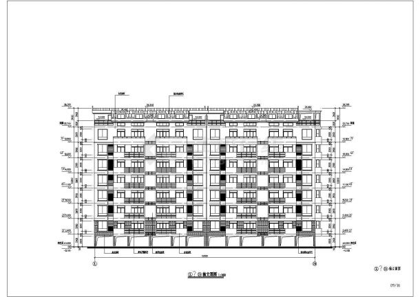 某小区高层住宅楼建筑设计CAD竣工图-图二