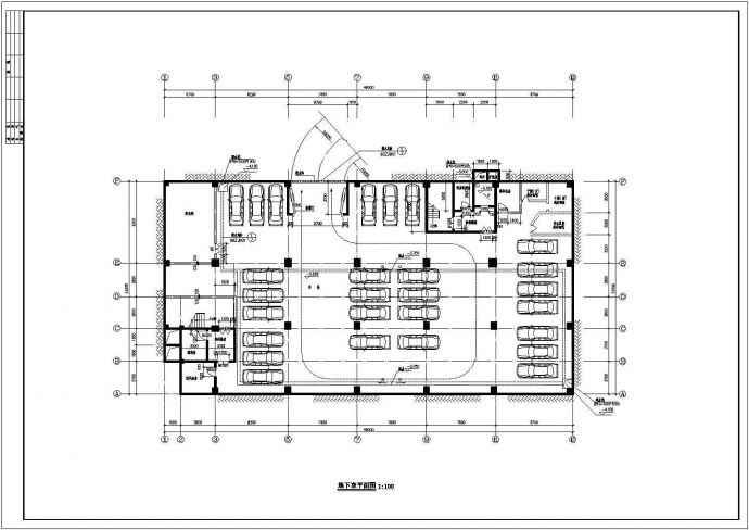 某大型技术学校综合楼建筑施工CAD图_图1