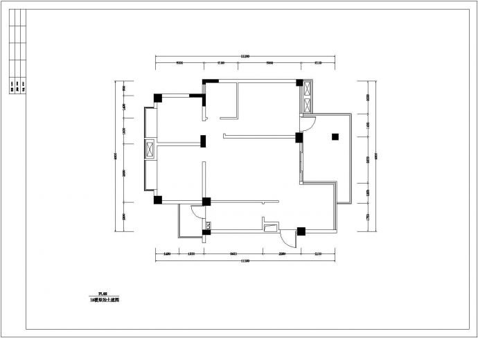 某小区板房装饰装修方案设计图（共14张图）_图1