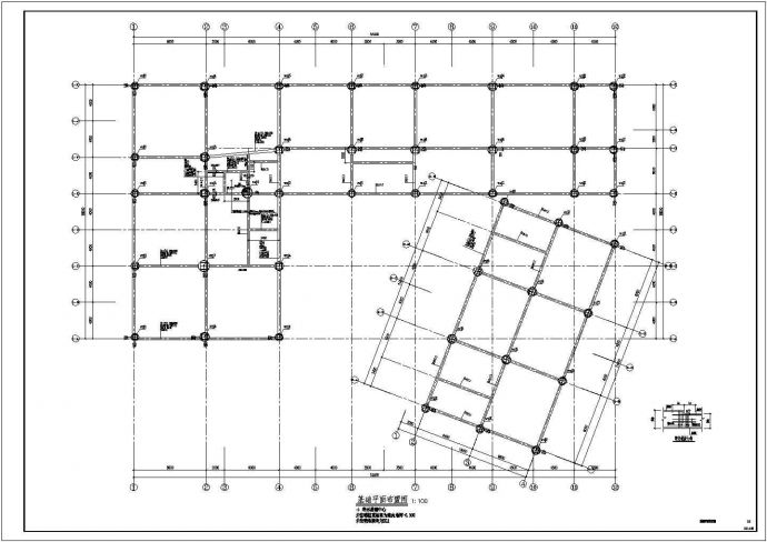 新规框架结构办公楼结构设计施工图_图1