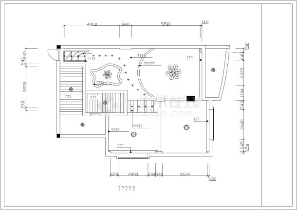 【杭州】某花园二居室家装设计施工图-图二