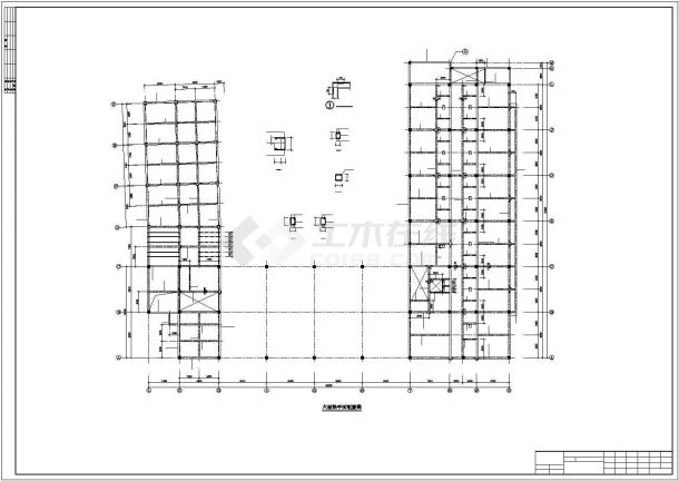 山东某六层框架科研楼结构施工图-图二