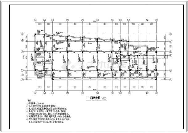 【宁夏】某小型幼儿园建筑结构设计图-图二
