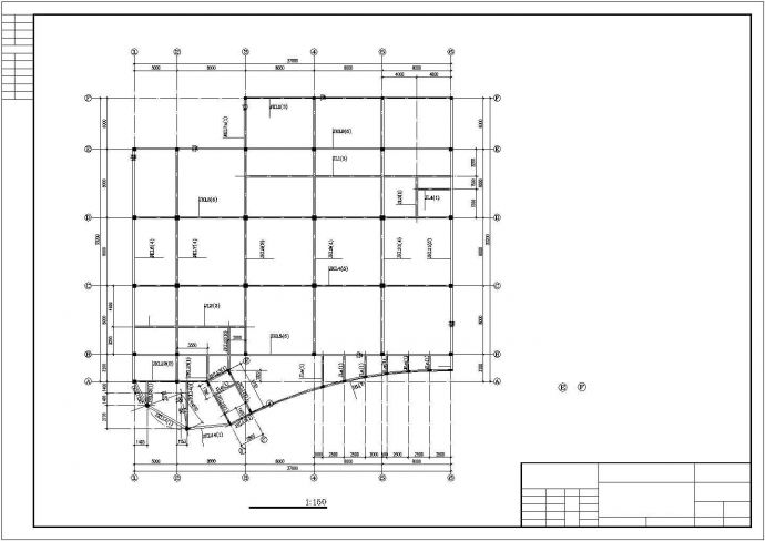 清江某公司餐饮楼CAD设计图纸_图1