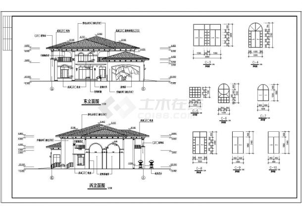 某地高层幼儿园建筑设计施工图（6张）-图二