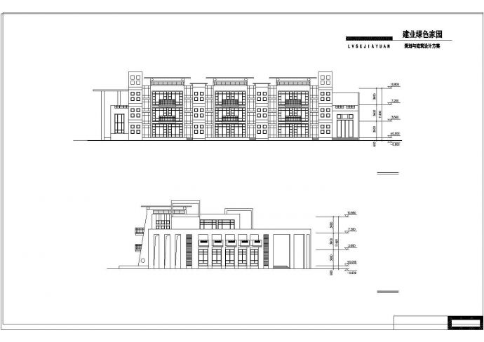 某地三层幼儿园建筑设计施工图（7张）_图1