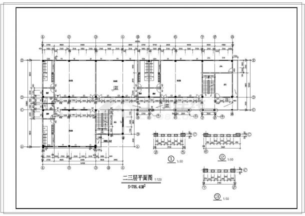 某地小型幼儿园建筑设计图（11张）-图一