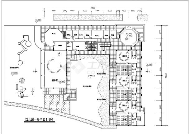 某地三层幼儿园建筑设计施工图（详细）-图二