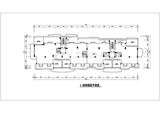 某高层住宅楼建筑CAD示意图-图二