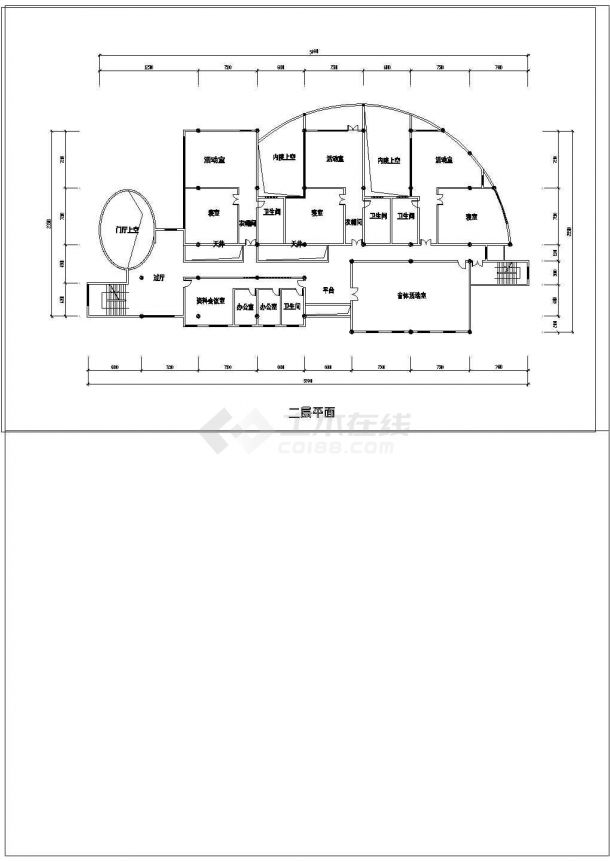 【武汉】某高层幼儿园建筑设计图（共6张）-图二
