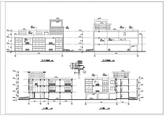 【四川】某住宅小区幼儿园建筑设计图（共7张）_图1