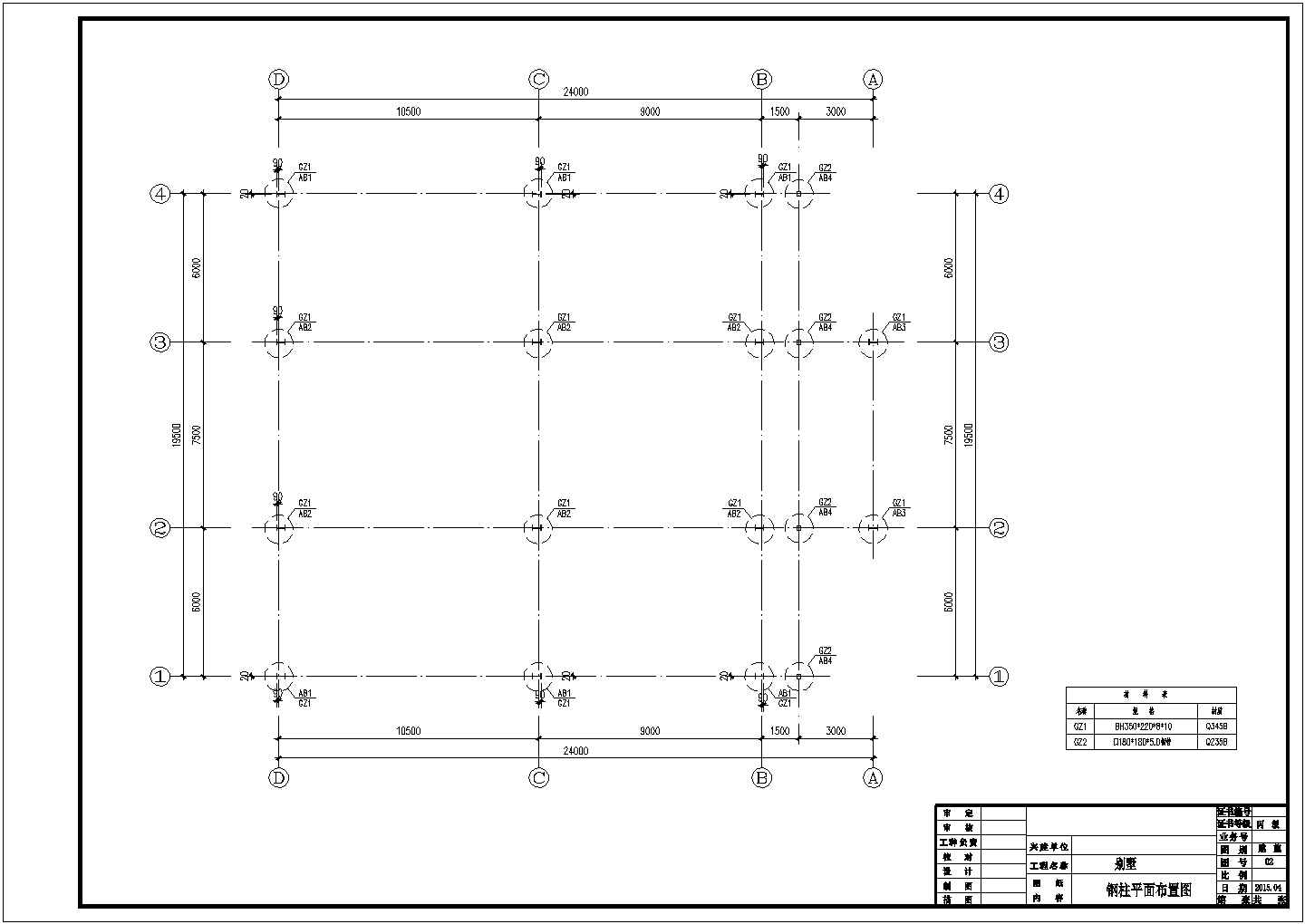 钢结构别墅全套结构设计施工图