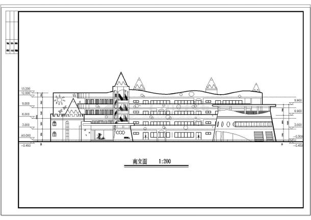【安徽】某高层高档幼儿园建筑设计施工图-图一