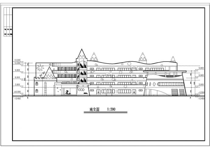 【安徽】某高层高档幼儿园建筑设计施工图_图1
