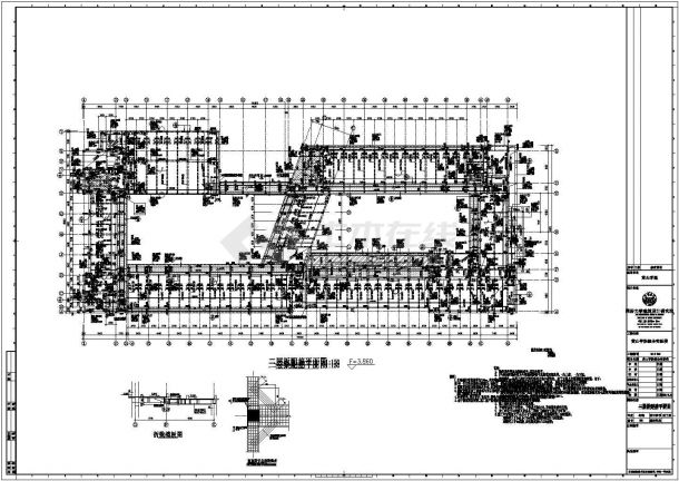 黄山某学院综合实验楼结构 （全套）-图二