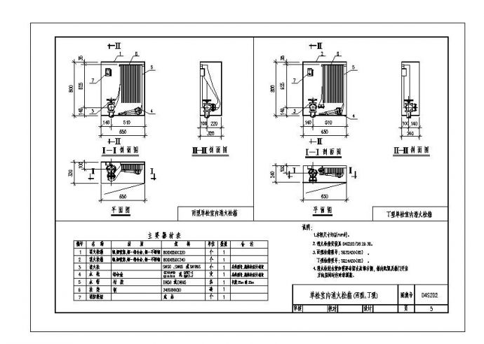 室内消火栓安装CAD图_图1