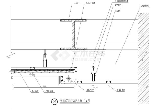 中式餐厅装修图（包间图纸）（共7张图）-图二