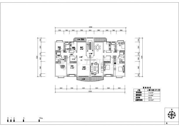 【镇江】某小区住宅户型设计施工图纸-图一