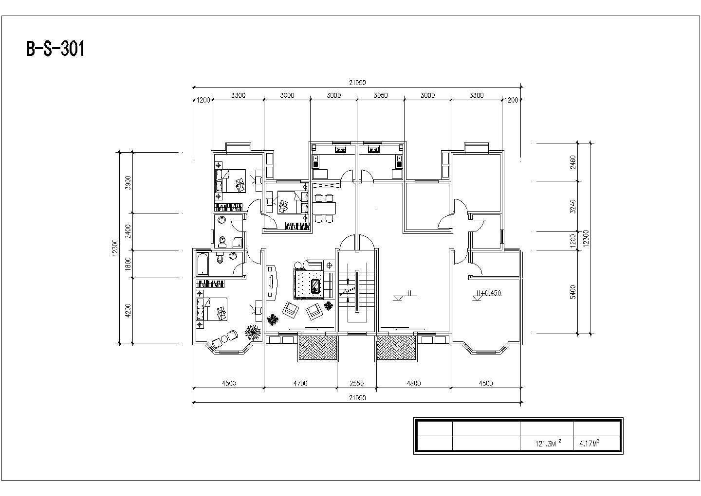 【福州】某住宅楼户型建筑设计施工图