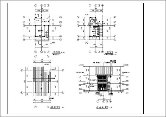 6种类别别墅建筑结构全套施工图_图1