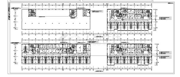 某城市医院消防电气结构布置CAD规划详图-图一