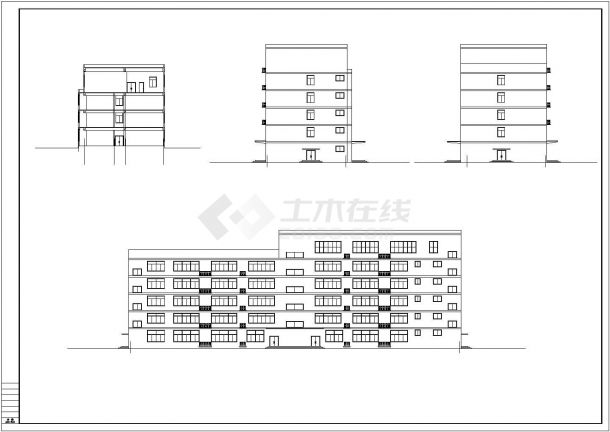 【台州】某厂房六层生产办公楼建筑设计施工图-图一