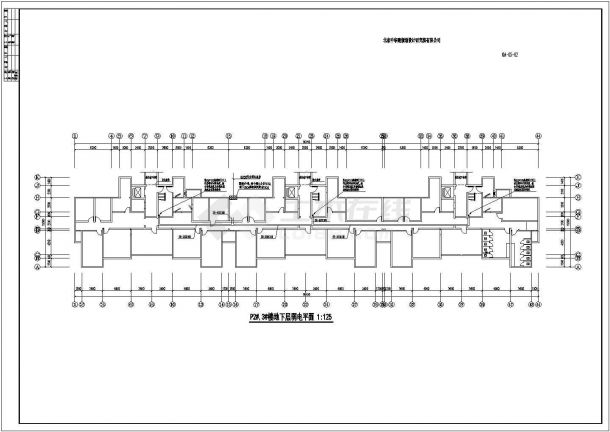 25层住宅的电气CAD图纸-图二