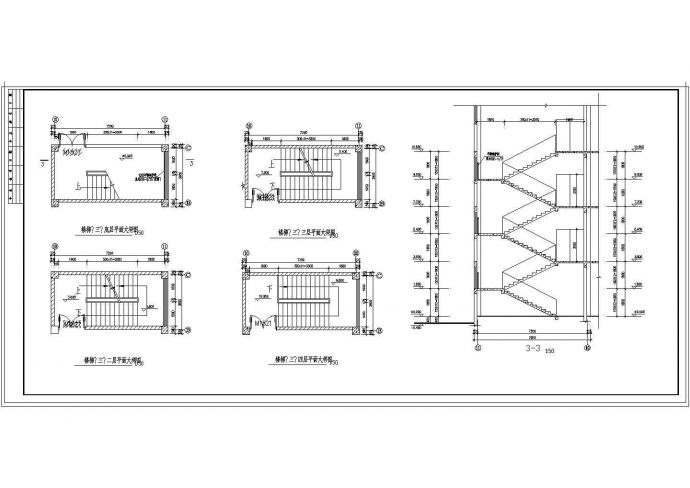 某地大学学校浴室建筑设计施工图（实用）_图1